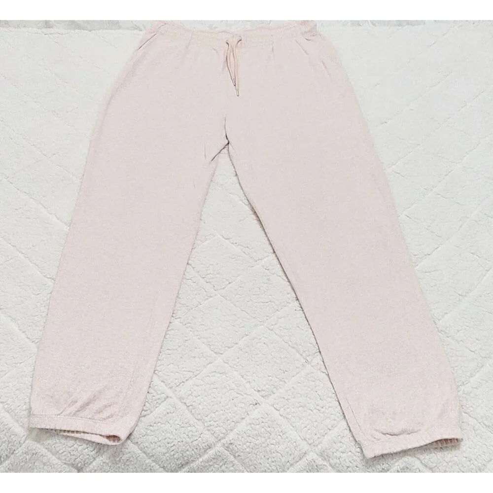 H By Halston Womens Pink Jogger Pants Drawstring Elastic Waist Size XL NWT - Picture 3 of 12
